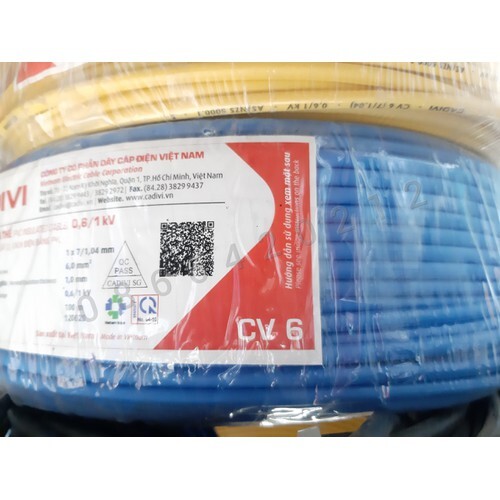 Dây điện CV 6.0mm2 Cadivi