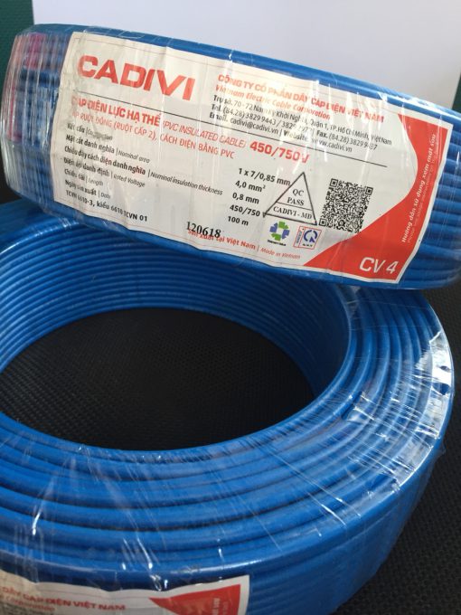 Dây điện CV 4.0mm2 Cadivi